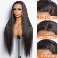 Image 4 of 13x4 Straight Transparent Lace Front Wig 