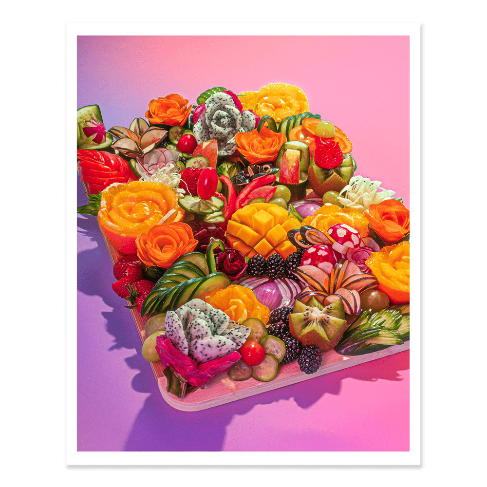 Studio Misch: Cut Fruit Board Print