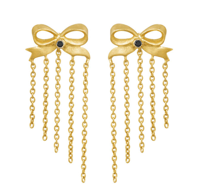 Image of New Unhada Bow Stud Earrings  (Two Styles)