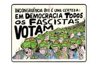 EM DEMOCRACIA TODOS OS FASCISTAS VOTAM