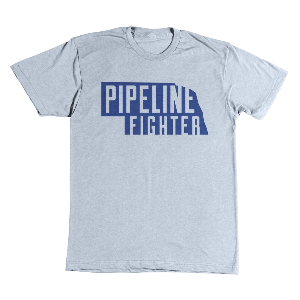 Image of Nebraska Pipeline Fighter t-shirt (grey short sleeve)