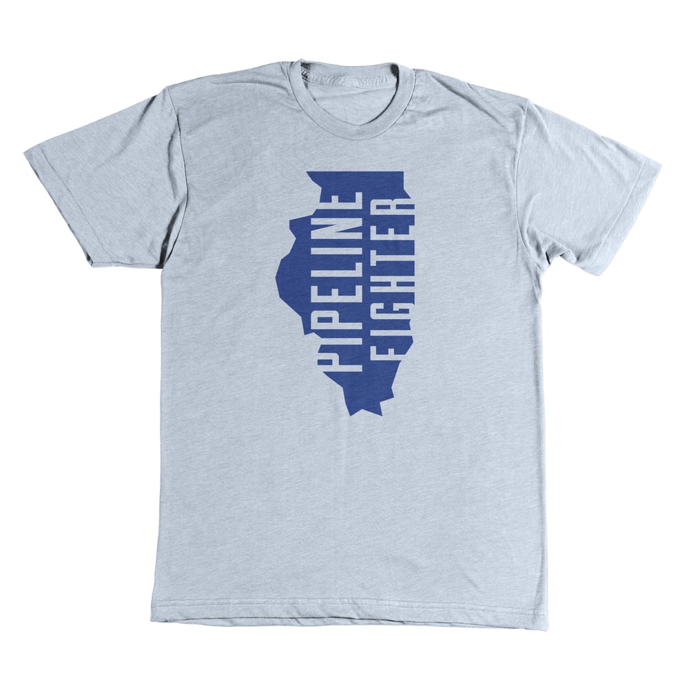 Image of Illinois Pipeline Fighter t-shirt (grey short sleeve)