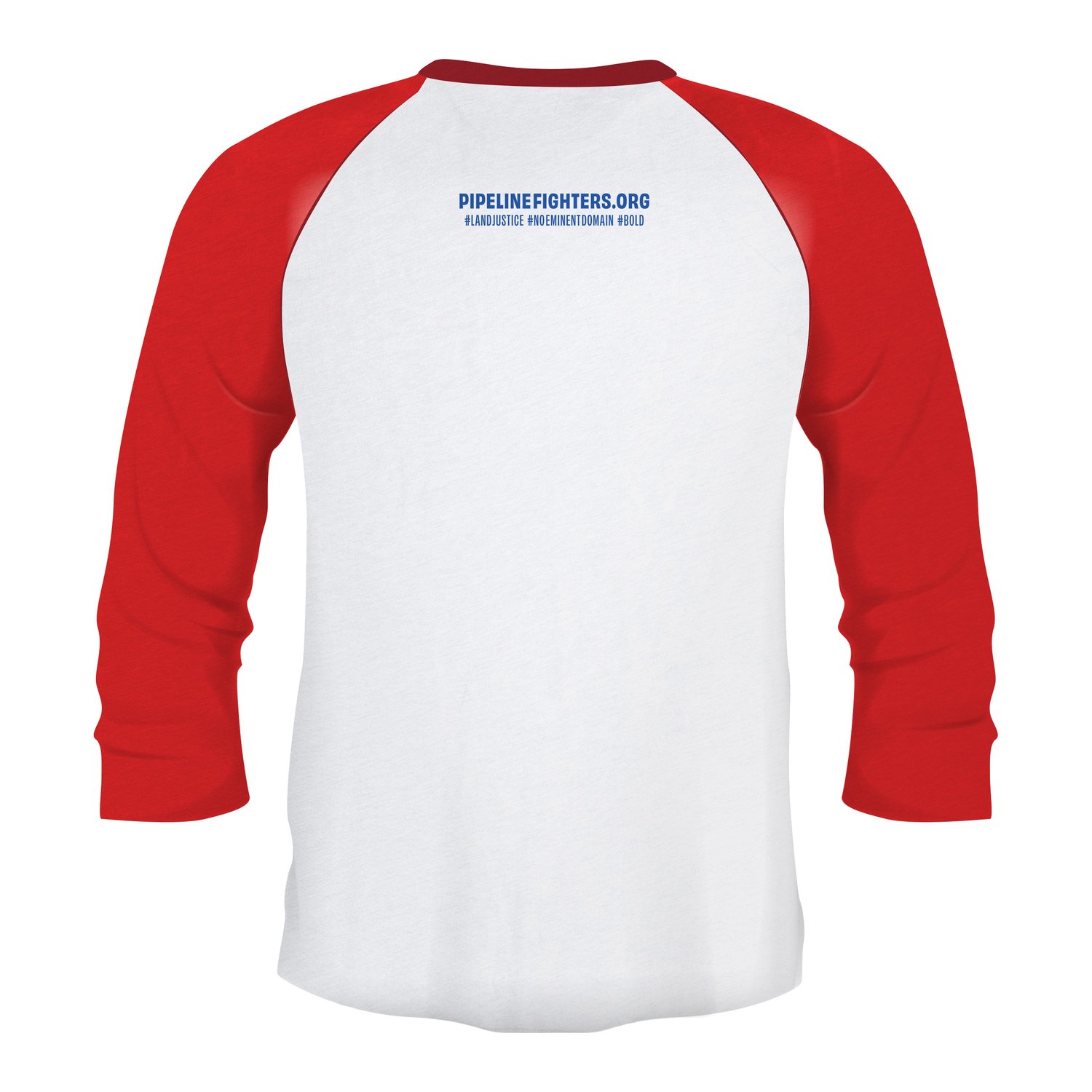 Image of Illinois Pipeline Fighter t-shirt (Red 3/4 sleeve)