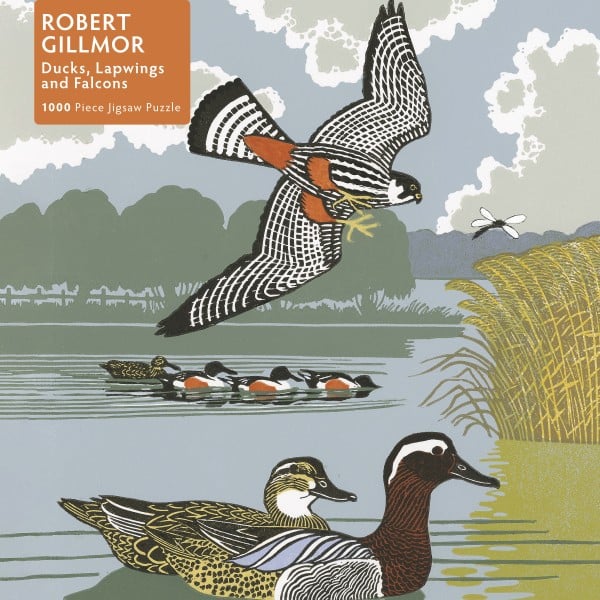 Robert Gillmor: Ducks, Falcons and Lapwings 1000 Piece Jigsaw Puzzle