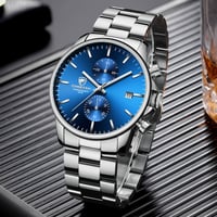 Image 1 of Silver Blue Watch