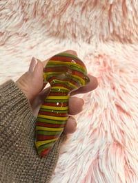 Image 2 of Little Rasta Tobacco Glass Hand Pipe / Smoke Accessories