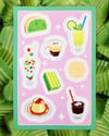 drinks + sweets sticker sheet