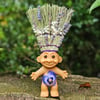 Broomstick Troll Lavender Bristles & Buds 10"