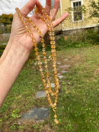 Image 5 of Golden Healer Quartz Mala with Citrine Guru Bead, Golden Healer 108 Bead Japa Mala  Hand Knotted Gem