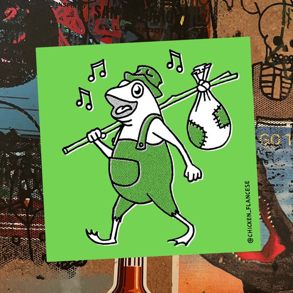 Image of Ramblin' Frog Sticker