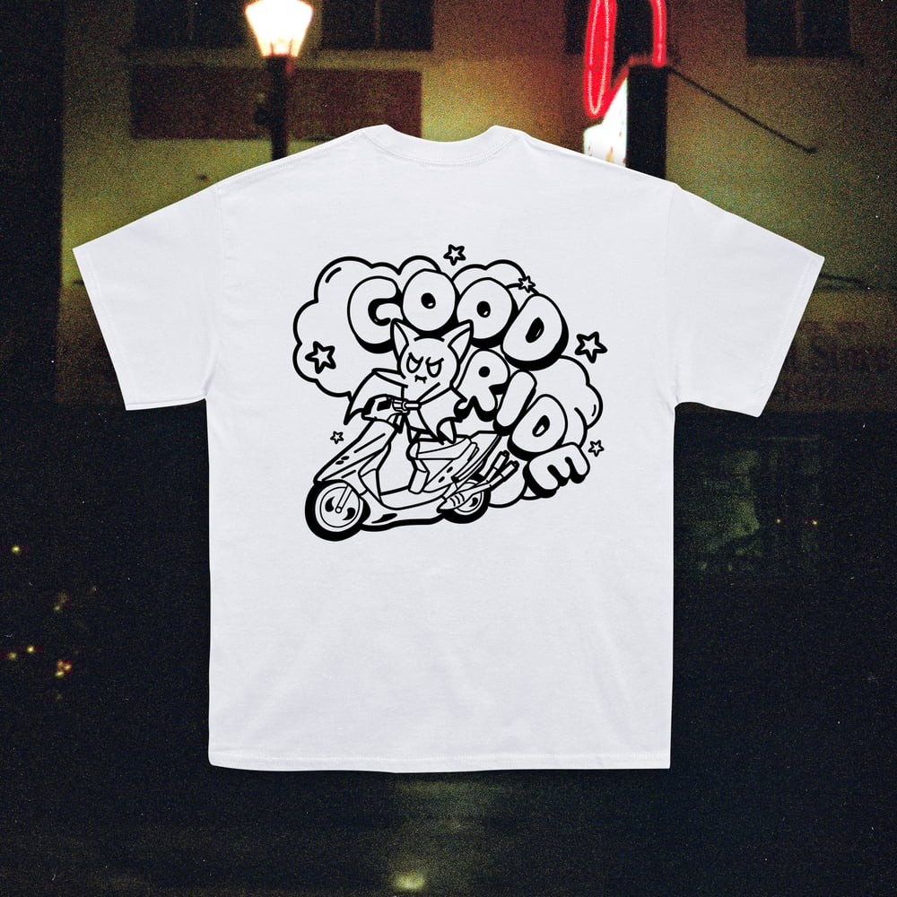 GOOD RIDE - Night Mascot T B/W