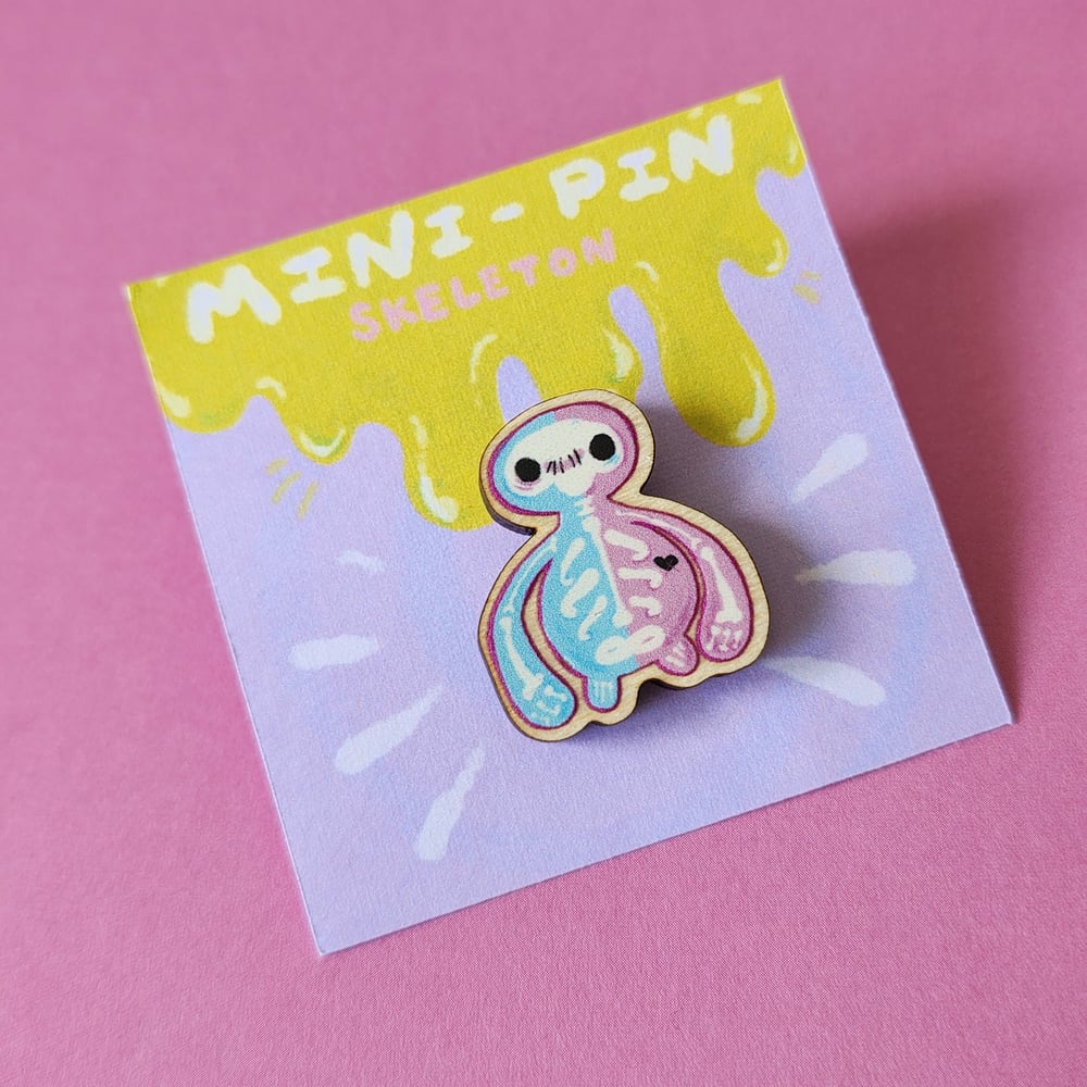 Image of Trans skele mini pin 