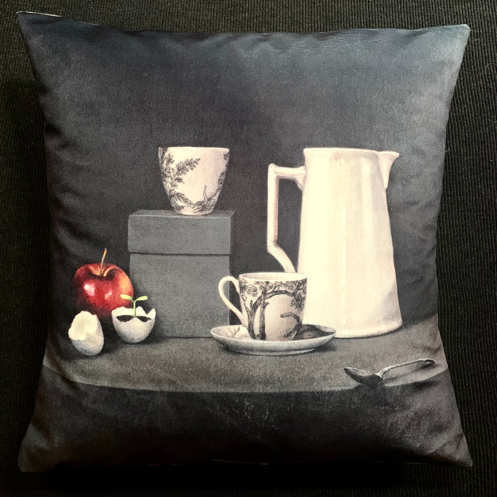 Image of Velvet The White Jug Cushion