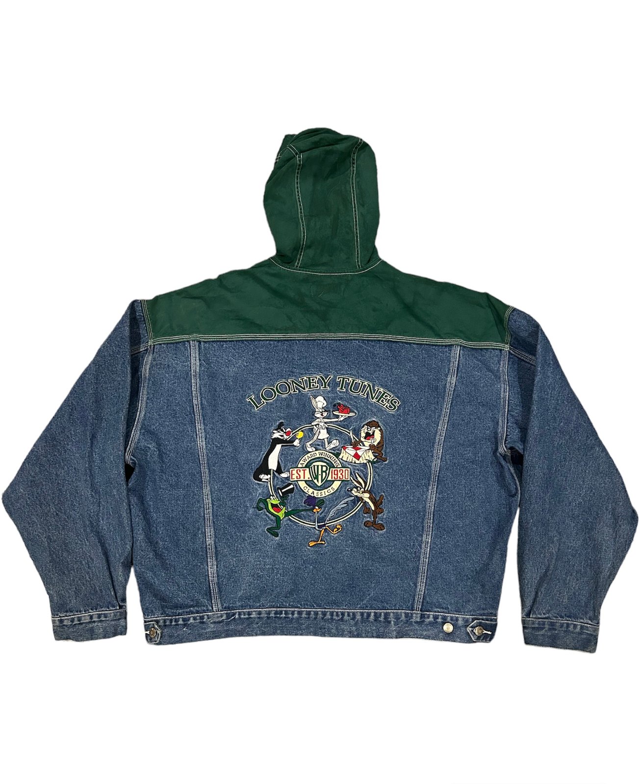 90s Acme Looney Tunes Kids Denim Jacket on Mercari #vintage #denim #jacket  #90s #vintagedenimjacket90s Vintage … | Ropa pintada, Ropa de bricolaje,  Como pintar ropa