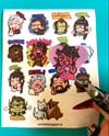 BG3 Emote Clear Sticker Sheet