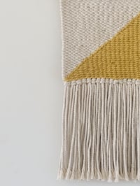 Image 2 of Woven Wall Hanging - Coastal, Boho, Mustard (small)
