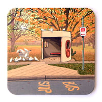 Image 2 of A Set of Six Beautiful Bus Shelter Coasters