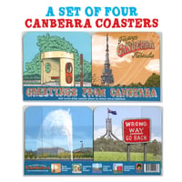 Image 1 of A Set of Four Canberra Coasters