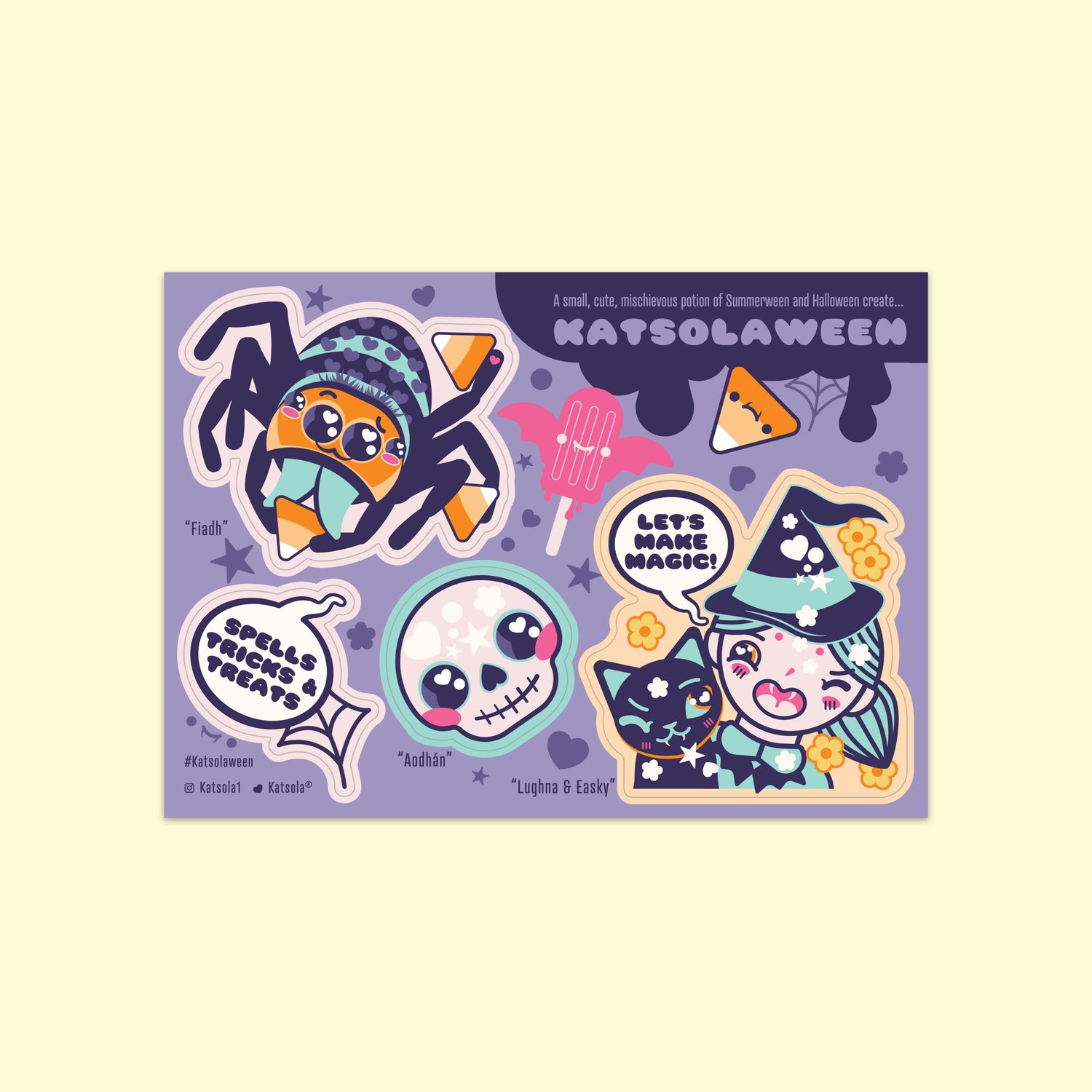 Image of Katsolaween Summerween Sticker Sheet