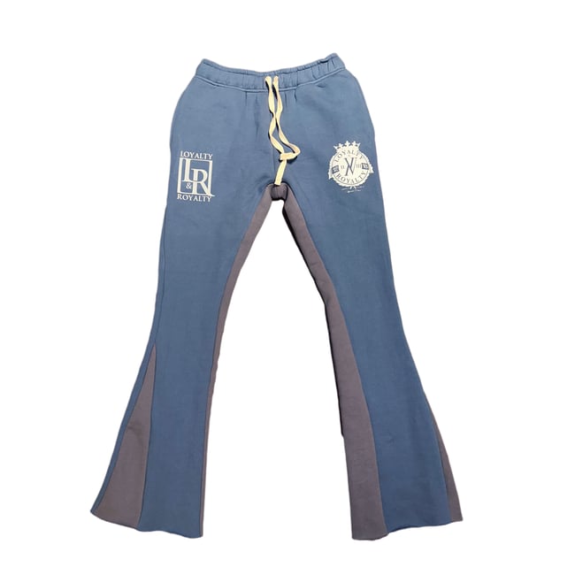 Blue Logo Stacked Joggers