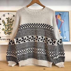 Maglione con pattern geometrico 