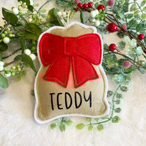 Image of Personalised Christmas Sack Decorations 