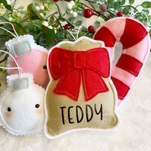 Image of Personalised Christmas Sack Decorations 