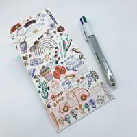 Image 2 of Chrome 4-colour Biro with Pao-y Artwork, designed by Inkymole.