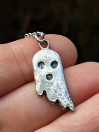 Image 2 of Little Ghost silver pendant 
