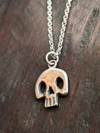 Image 2 of Little Skull silver pendant 