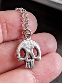Image 3 of Little Skull silver pendant 