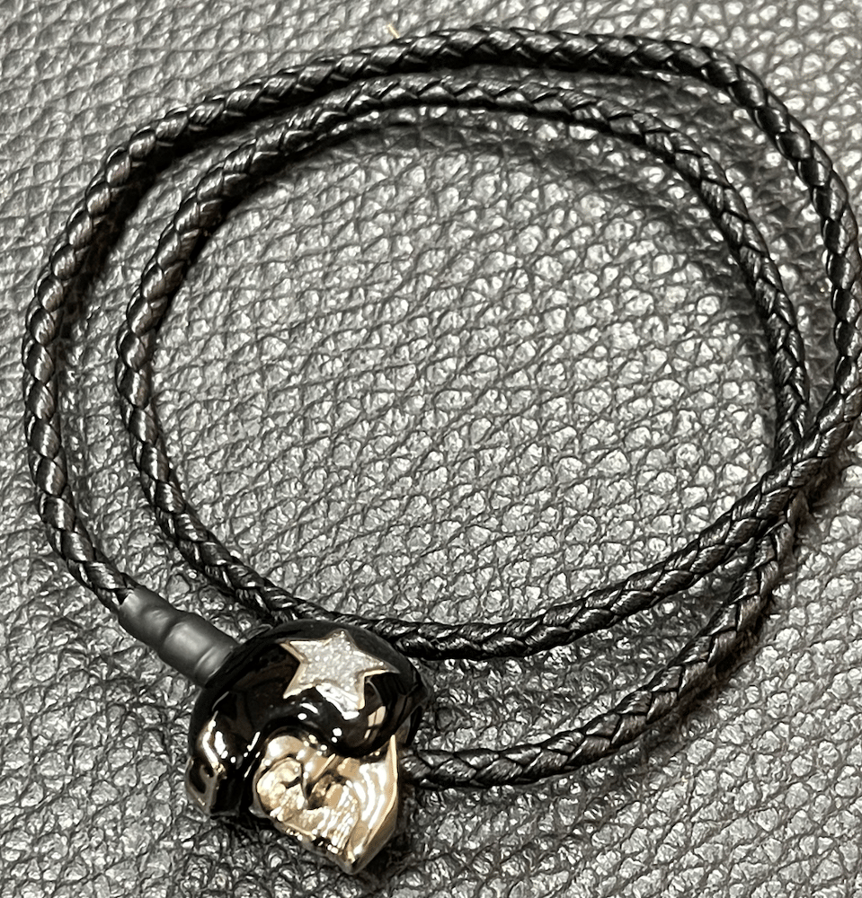 Image of Helmet Black with silver star