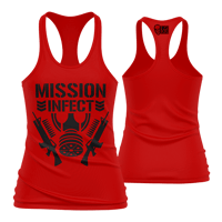 MISSION : INFECT - Women's Tank Top (New School Red)