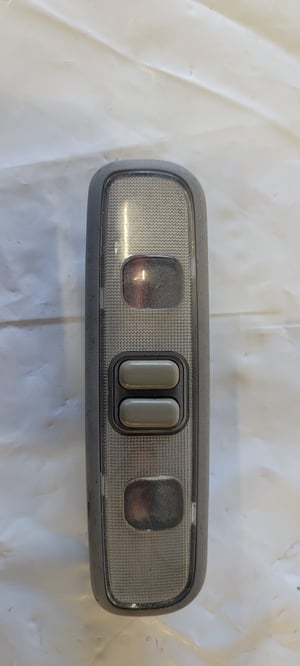 Image of 90-01 ACURA INTEGRA 2D - REAR - DOME MAP READING LIGHT LAMP - GRAY - OEM 2