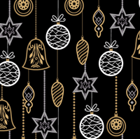 Image of Black Hanging Ornaments Shade 30cm