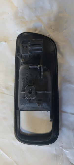 Image of 94-01 Acura Integra OEM Interior Door Handle Trim Coupe Lock Black LH DRIVER