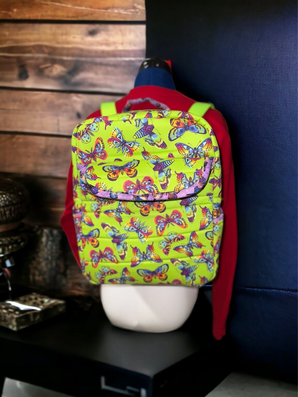 Quilted backpack