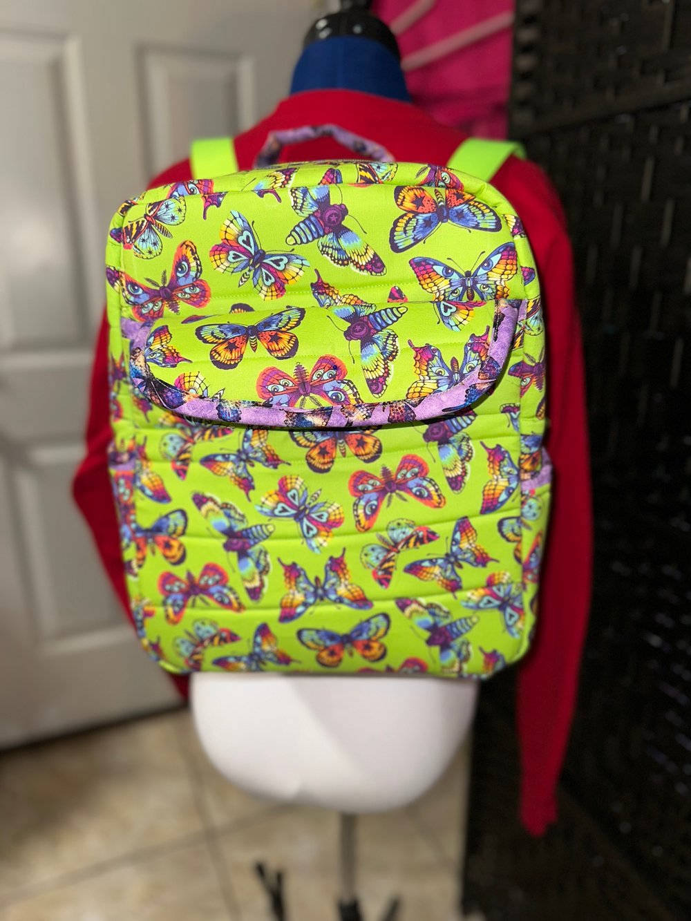 Quilted backpack