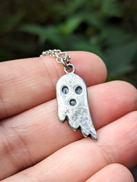 Image 3 of Little Ghost silver pendant 