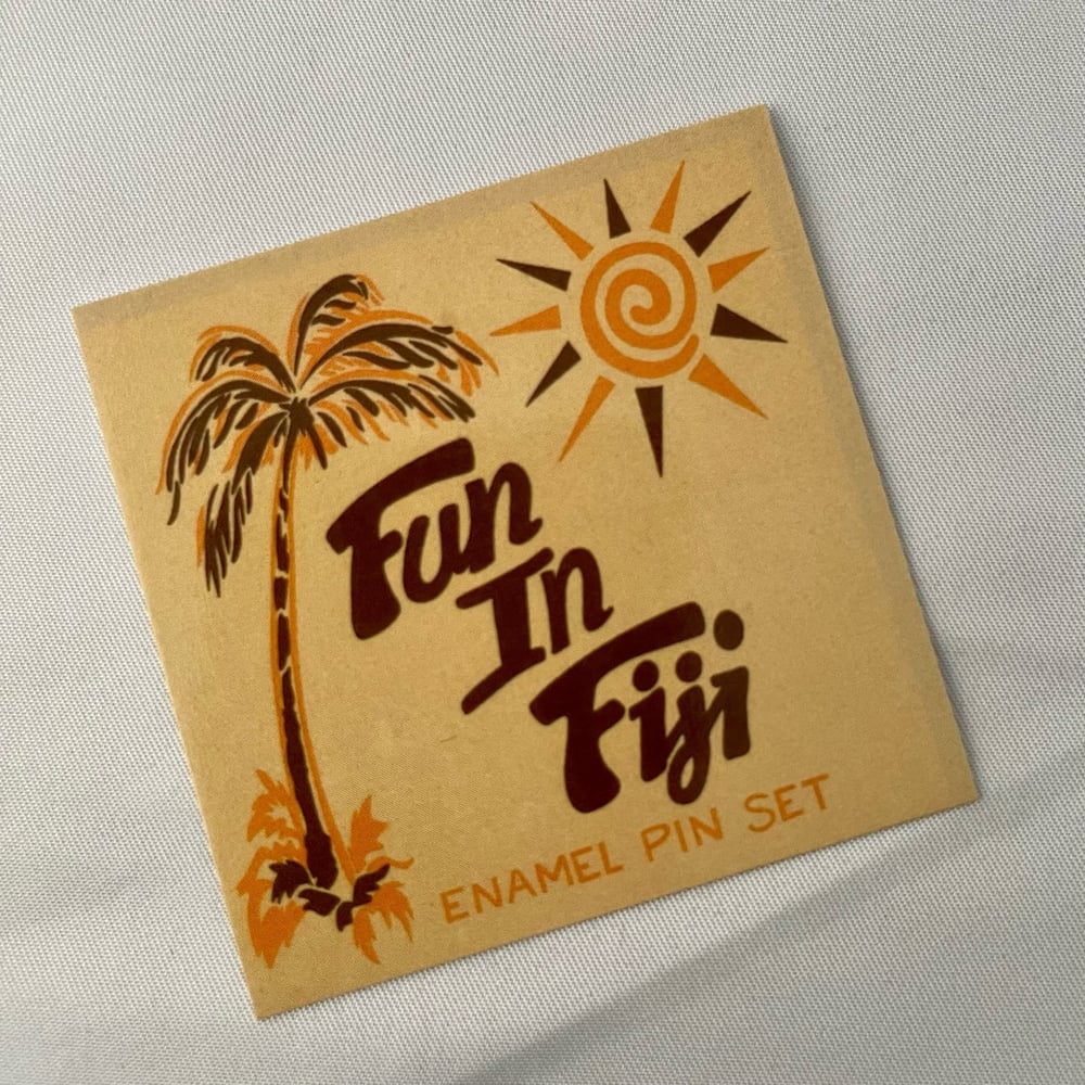 FUN IN FIJI 2-piece 1.75" Enamel Pin Set!