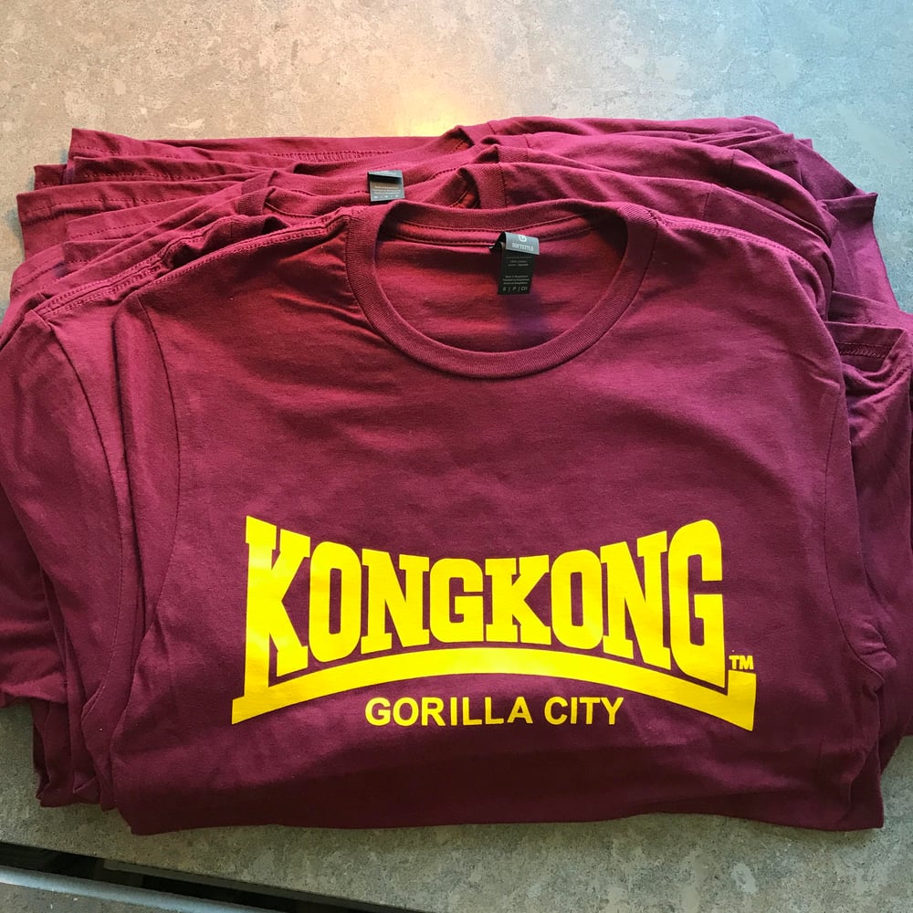 T-shirt - Small - Kong Kong Gorilla City (Cherry Red or Yellow)