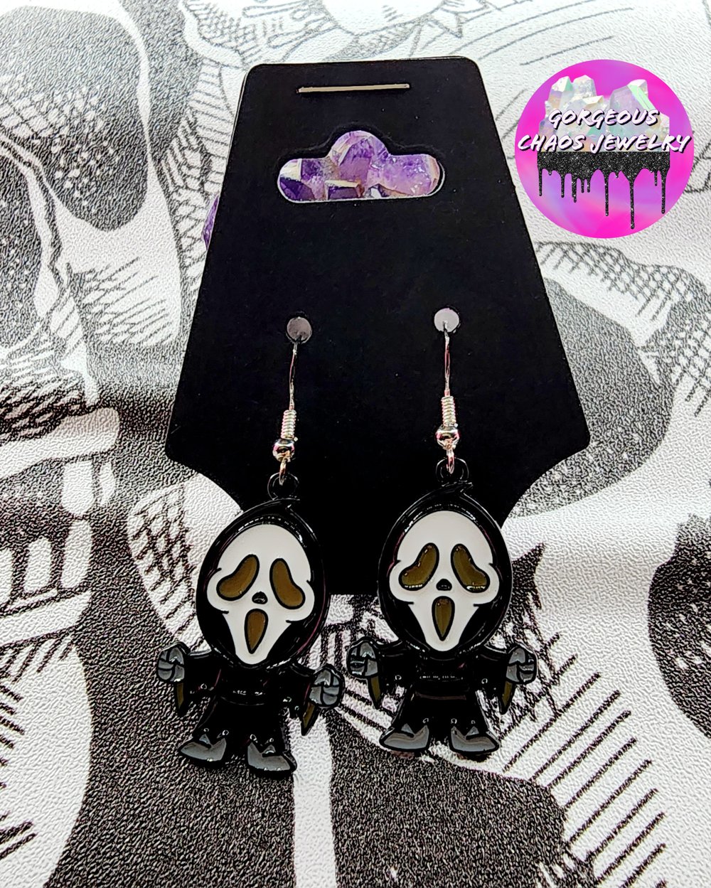 Image of Ghostface Earrings 