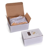 Image 5 of GILLRAJ Shipping Tags with Strings Attached 4 3/4 x 2 3/8 inches - Pack of 100 - Strung Manila Paper