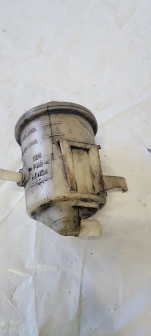 Image of 94-01 Acura Integra OEM power steering bottle reservoir tank w/ CAP DC2 B18C
