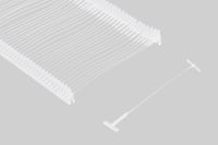 Image 2 of GILLRAJ Tagging Gun Pins 2" Size 5000pcs 50mm Standard Clear White Color Fasteners 50 Tacks Per Clip