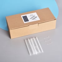 Image 1 of GILLRAJ Tagging Gun Pins 1" Size 5000pcs 25mm Standard Clear White Fasteners 50 Tacks Per Clip