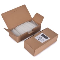 Image 4 of GILLRAJ Tagging Gun Pins 1" Size 5000pcs 25mm Standard Clear White Fasteners 50 Tacks Per Clip