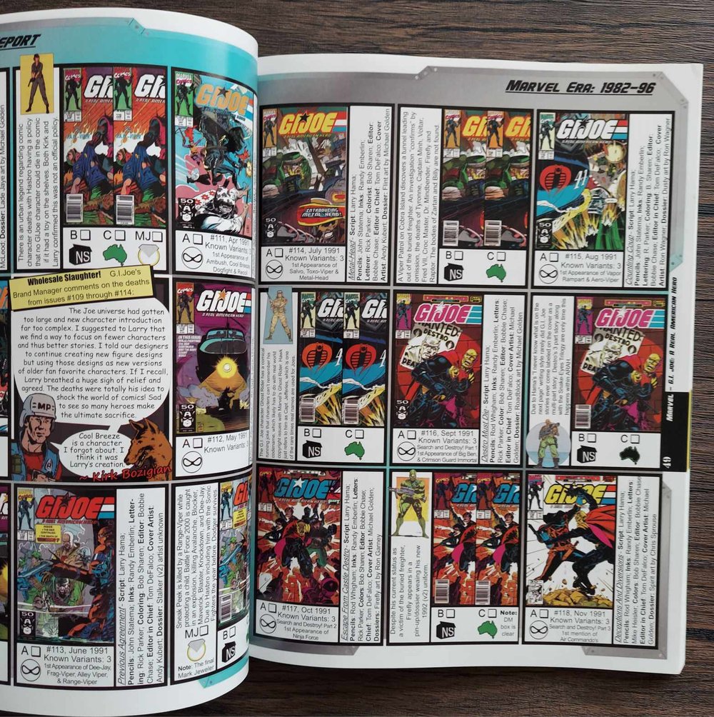 After Action Report – Vol. 1: Marvel Era 1982-1996 (Unofficial G.I. Joe Comic Guide) - SIGNED