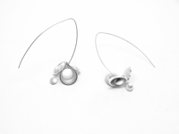 Fine Silver Articulating Drop Earrings