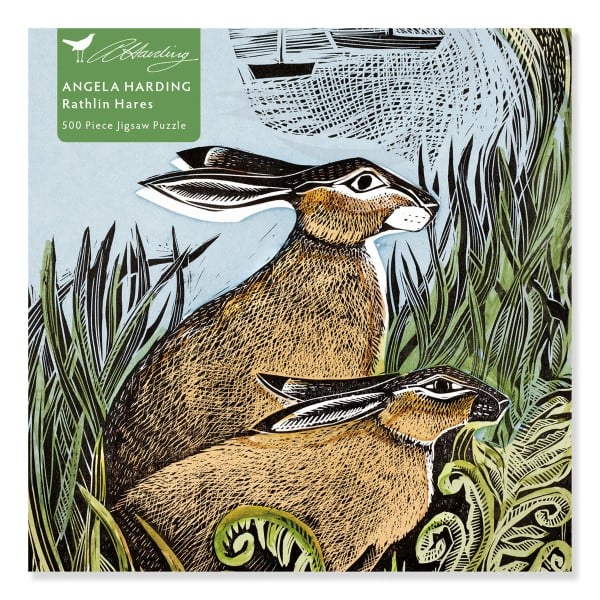 Angela Harding: Rathlin Hares 500 Piece Jigsaw Puzzle